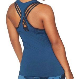 ATHLETA Gap Women's Limitless Keyhole Tank , Activity, Training, Yoga Top blue